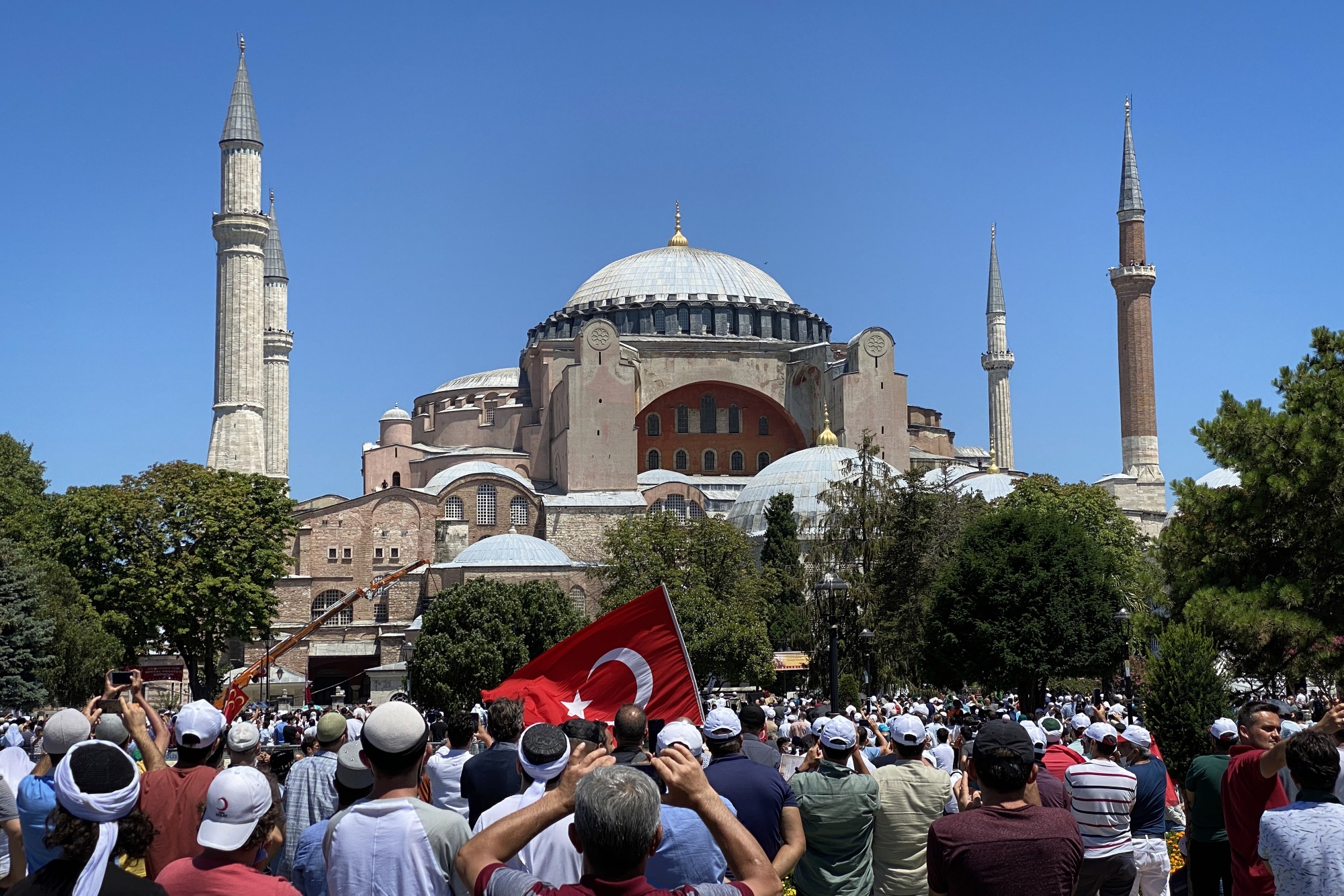 Erdogan Asserts Rebirth of Islamic Turkey at Hagia Sophia Reopening
