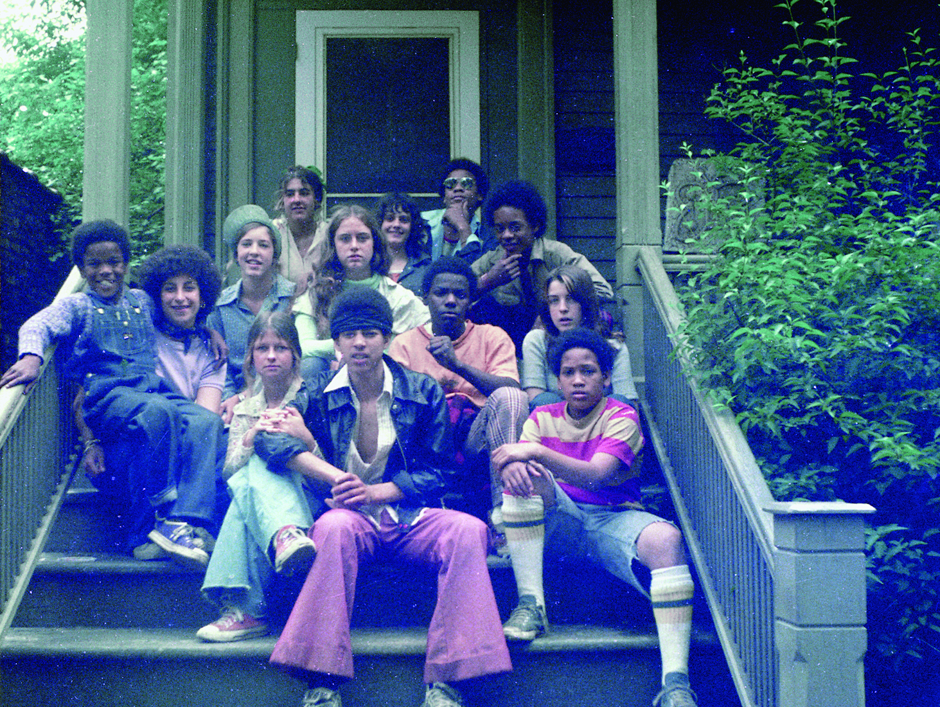 School racial integration failed in Evanston, Illinois, where Mary Barr (second row, far right) grew up in the 1960s and '70s.