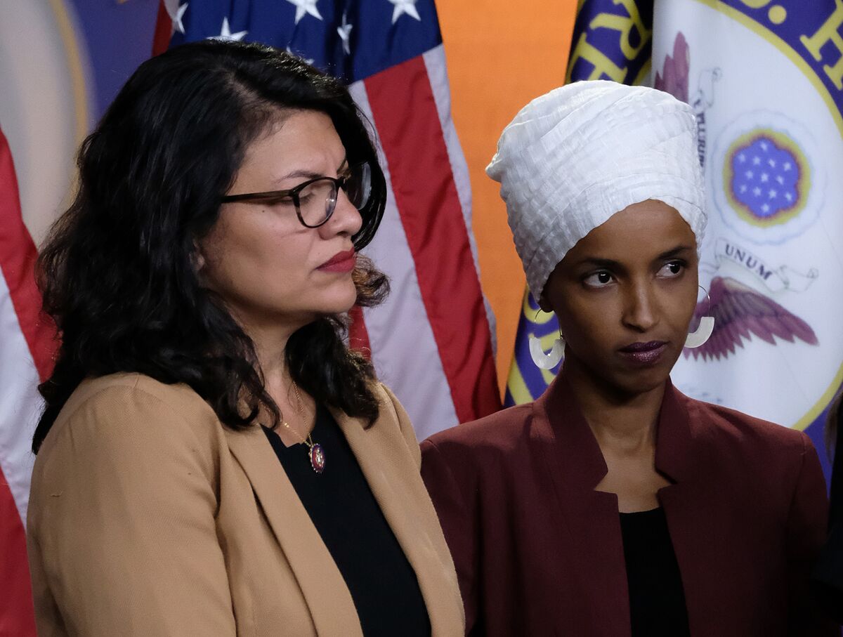 Trump Says Israel Would Be ‘Weak’ to Allow Tlaib, Omar to Visit - Bloomberg