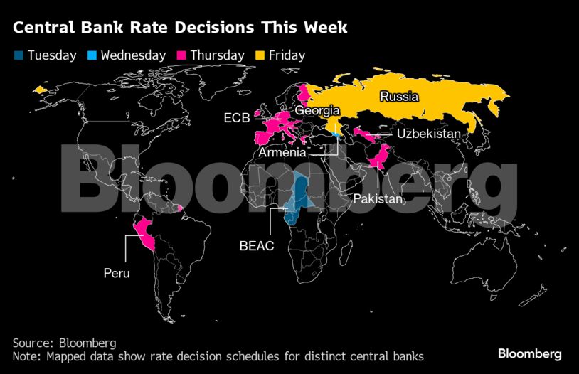 Central Bank Rate Decisions This Week |