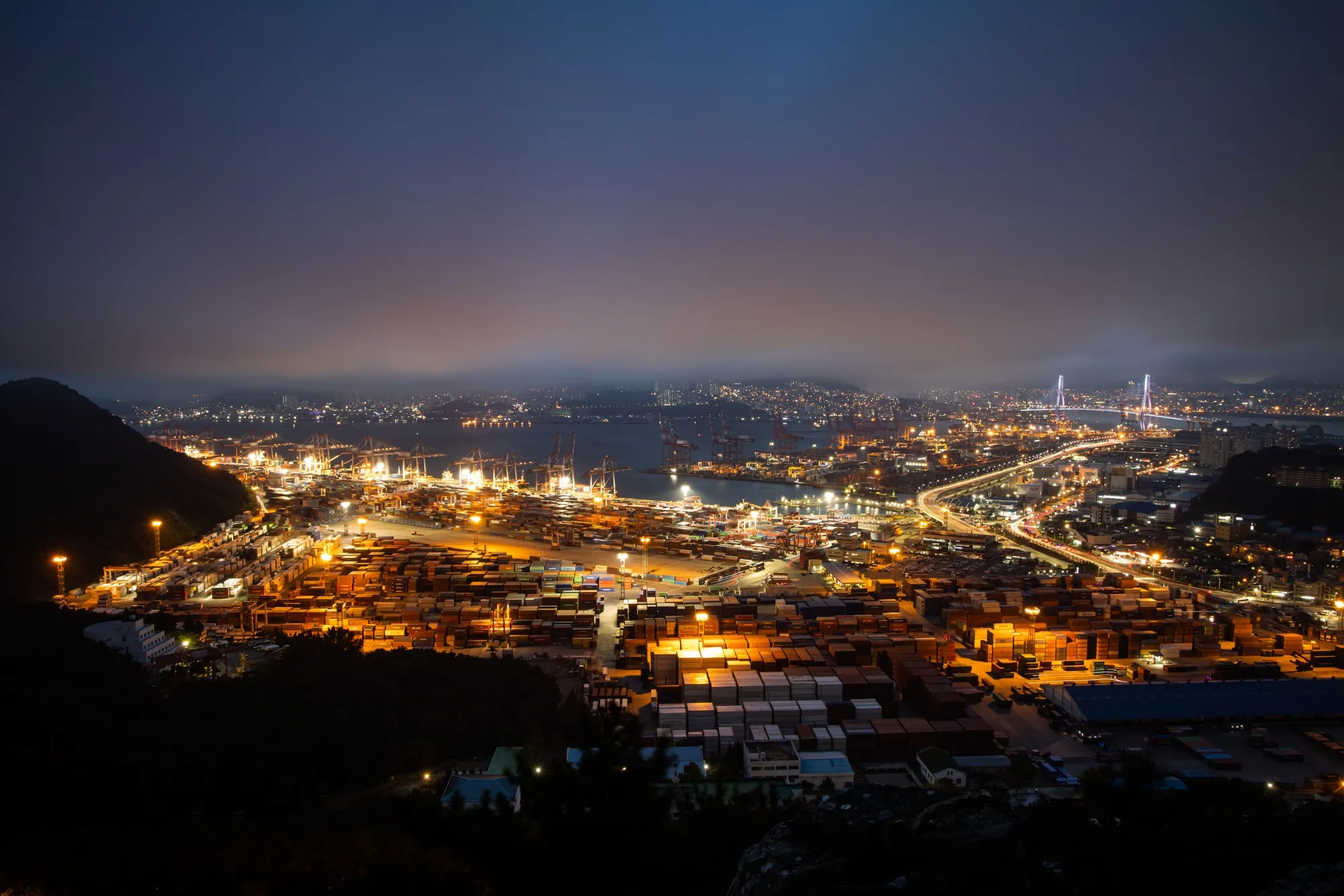 Operations At Busan Port As U.S. Requests Japan And South Korea to Reach Standstill Agreement in Trade Spat