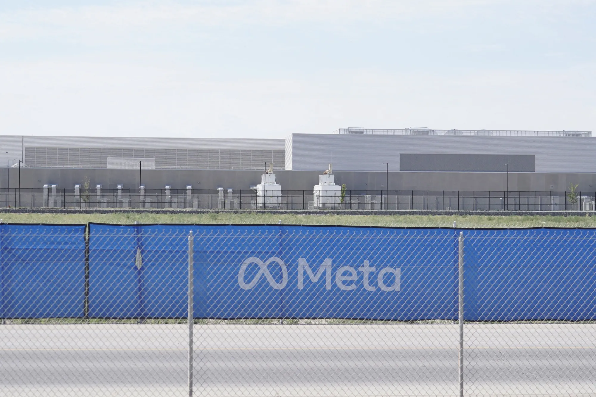 Outside view of Meta's Facebook data center in Eagle Mountain, Utah in 2024.