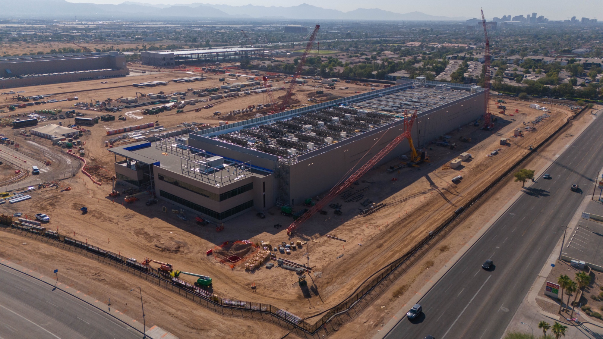 A QTS data center under construction in Phoenix.