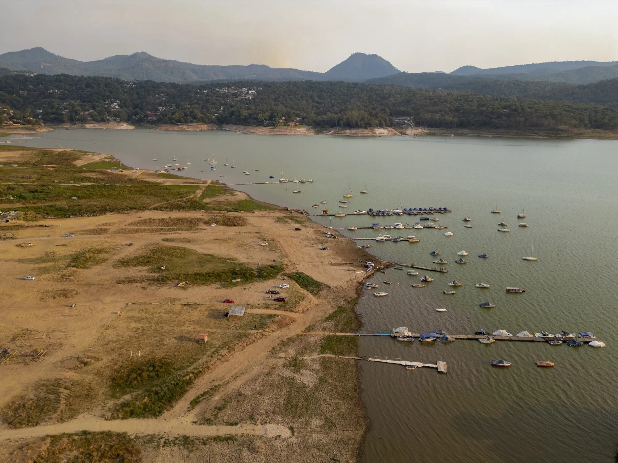 Valle de Bravo is a striking visual representation of the water shortage — one so close to the nation’s capital that it’s impossible to ignore.