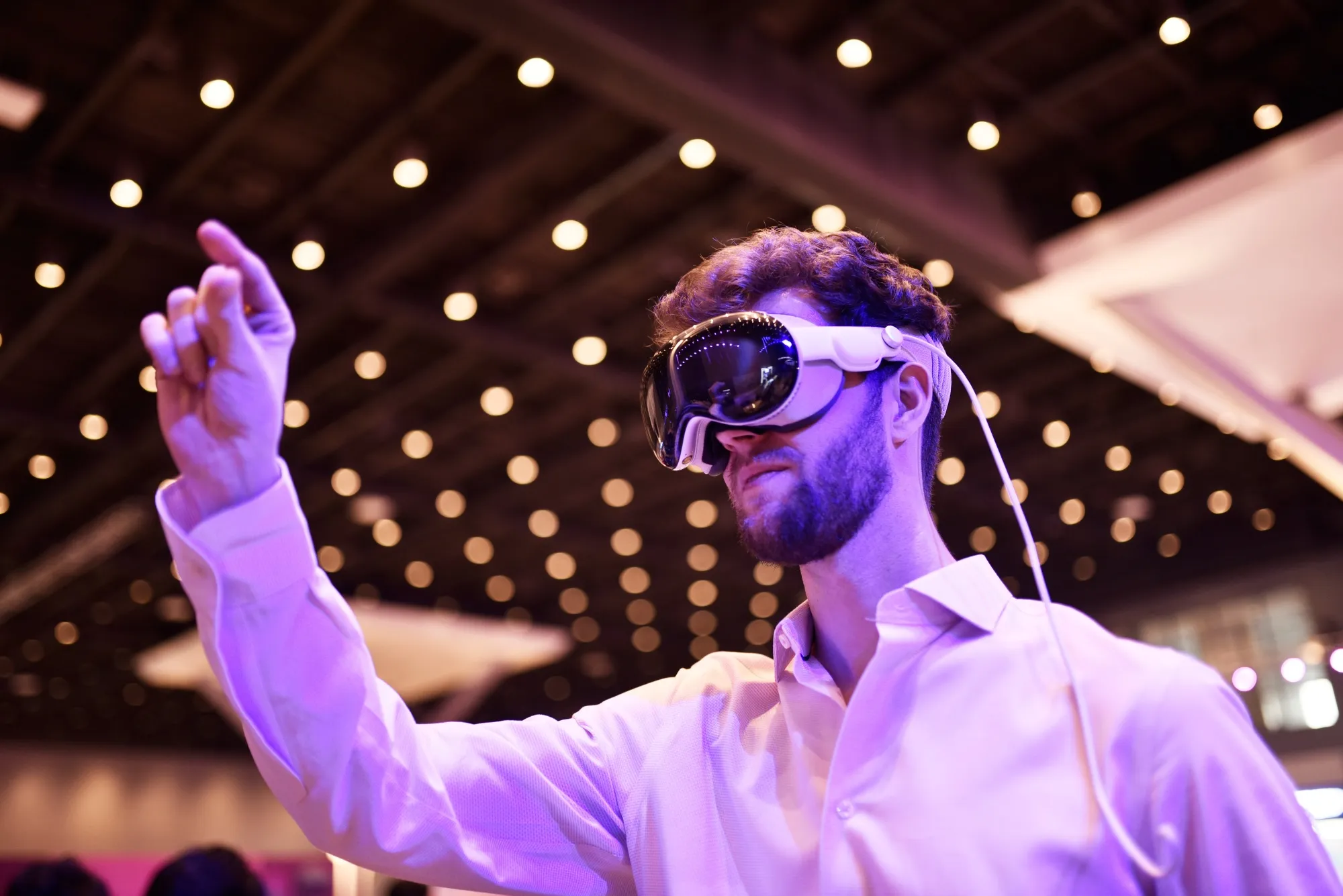 Un casco de realidad virtual Apple Vision Pro