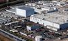 The Tesla assembly plant stands in Fremont, California.