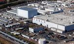 The Tesla assembly plant stands in Fremont, California.