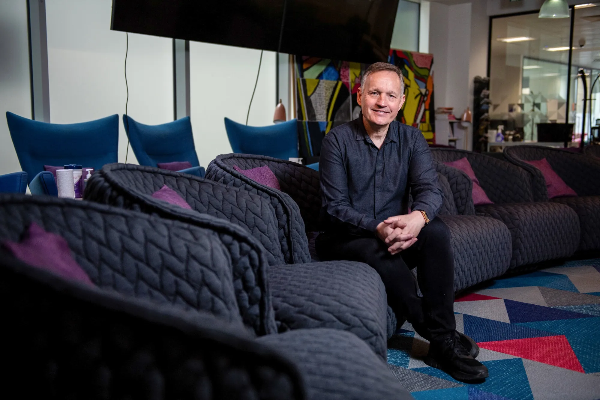 Antony Jenkins at the&nbsp;10x offices in London,&nbsp;on April 12.