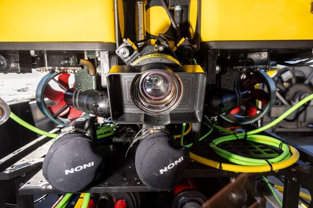 One of the cameras on the MiniROV.