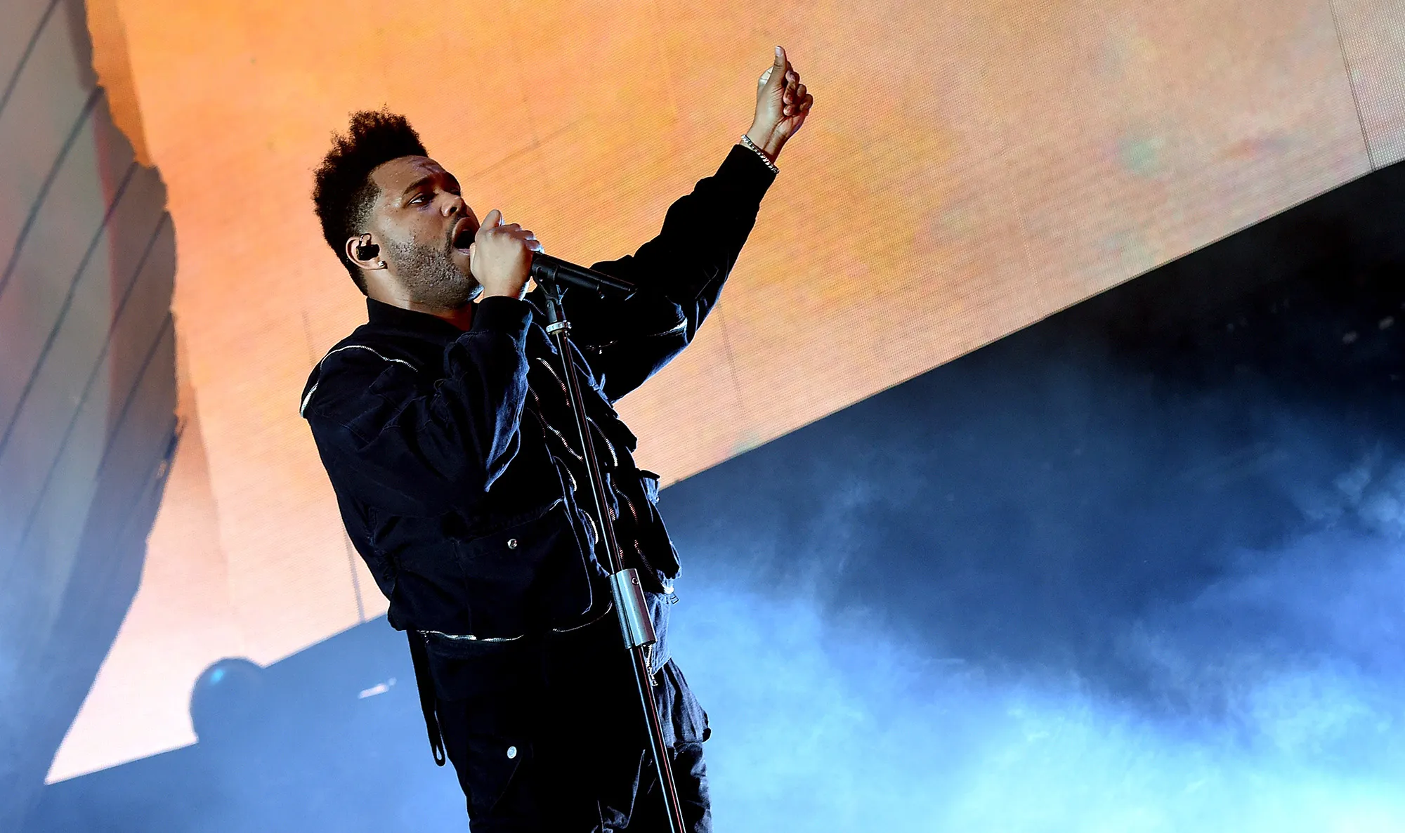 The Weeknd performs in Indio, California in 2018.