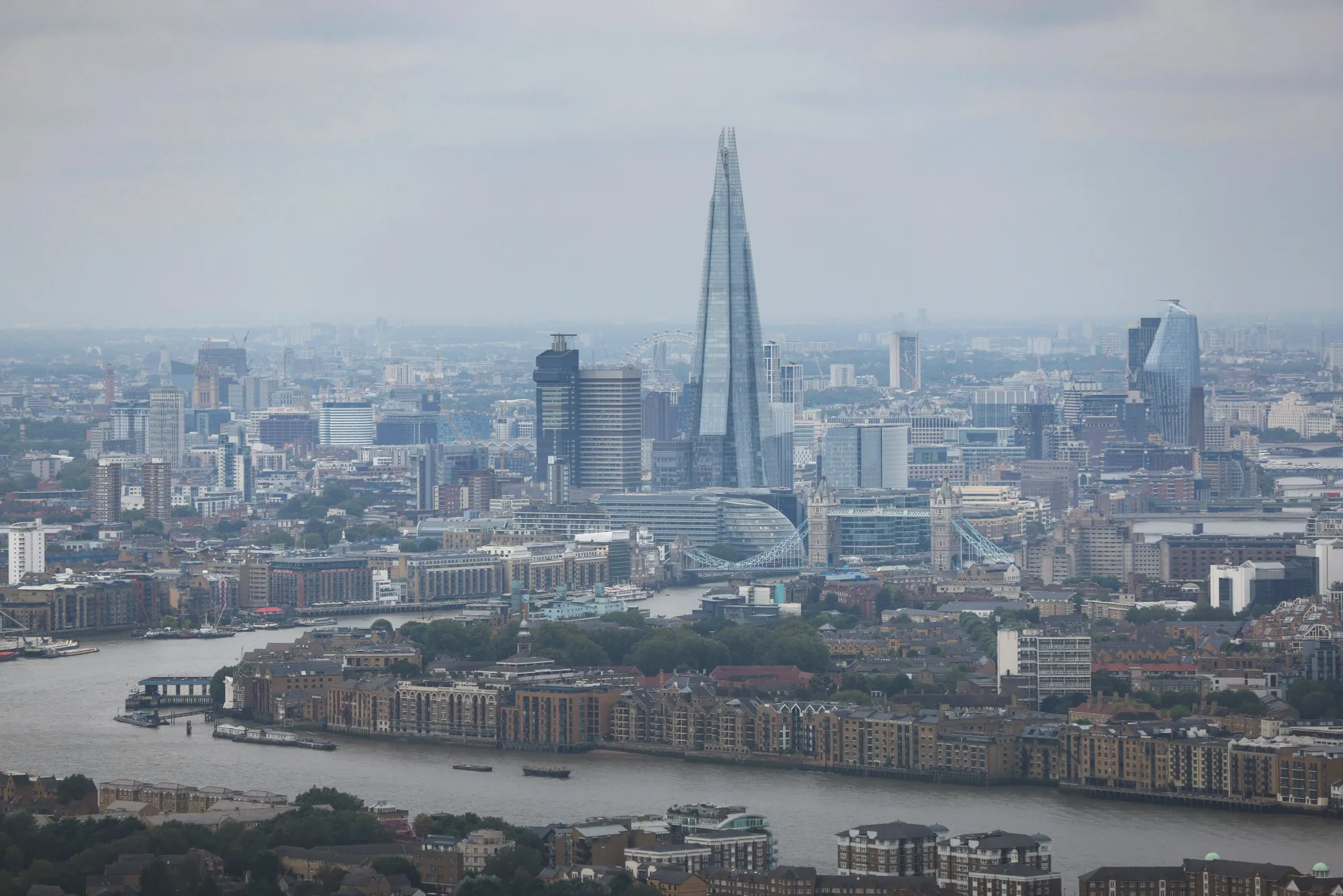 The Shard skyscraper, center,&nbsp;in London.