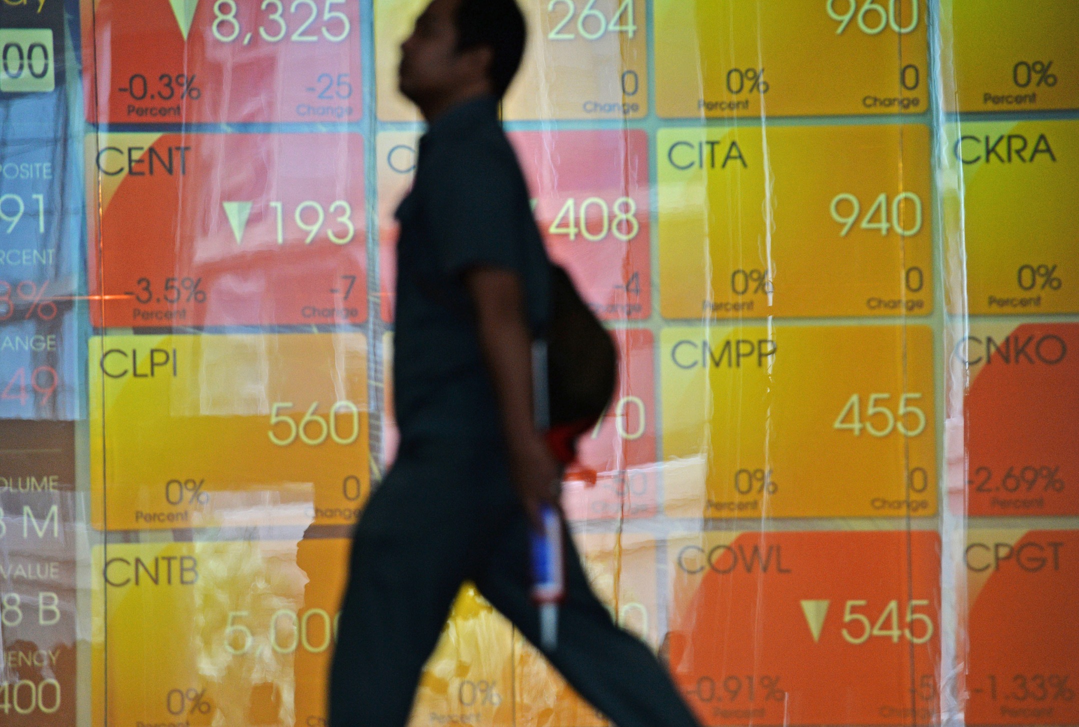 Inside Indonesia Stock Exchange As Markets React Following Parliamentary Elections