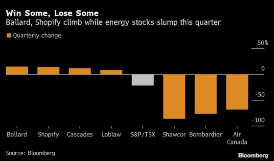 Winners Rise Amid the Losers in Canada’s $750 Billion Stock Rout
