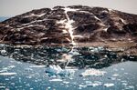 Icebergs&nbsp;float along the eastern cost of Greenland near Kulusuk.