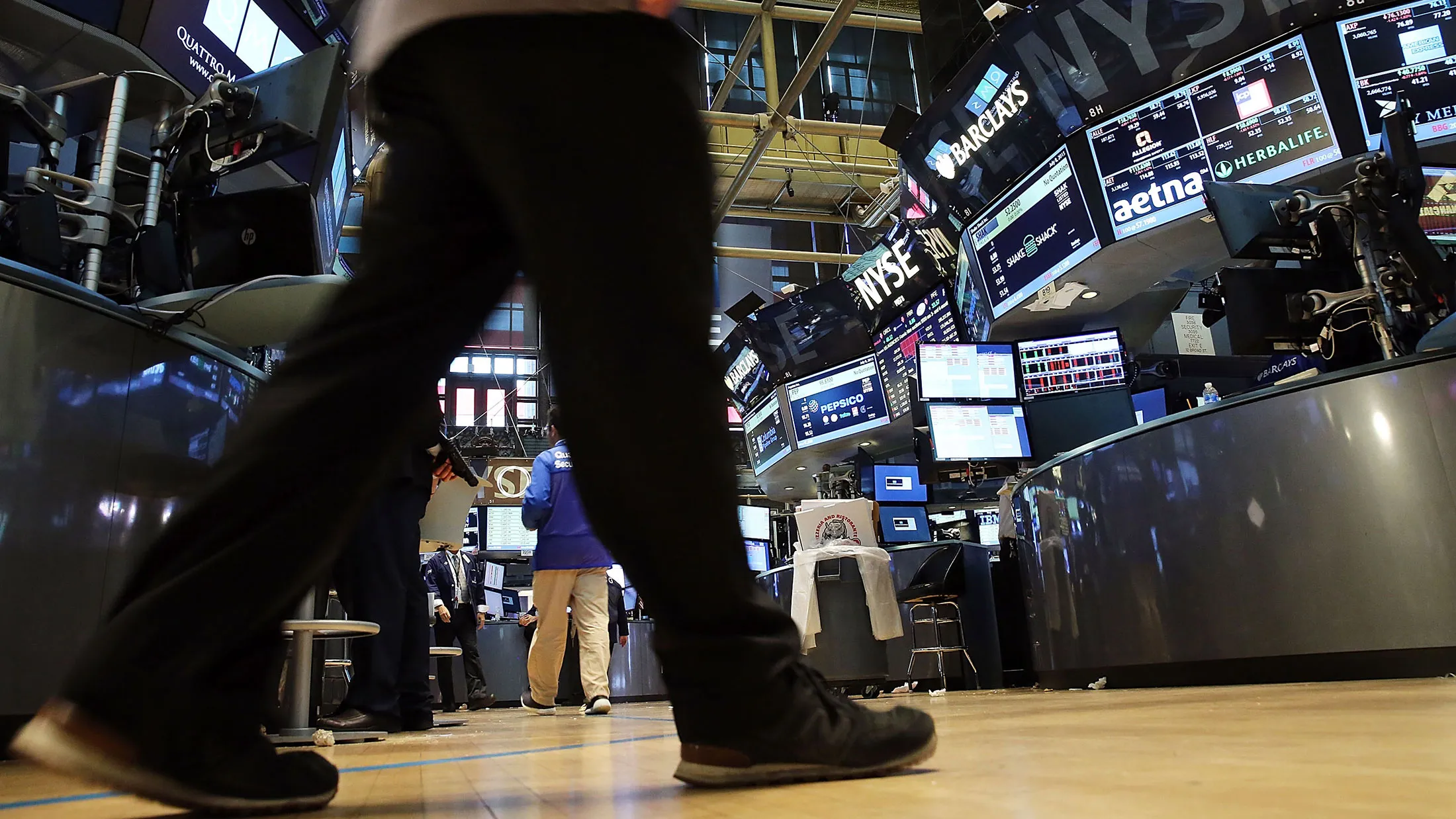 The New York Stock Exchange.
