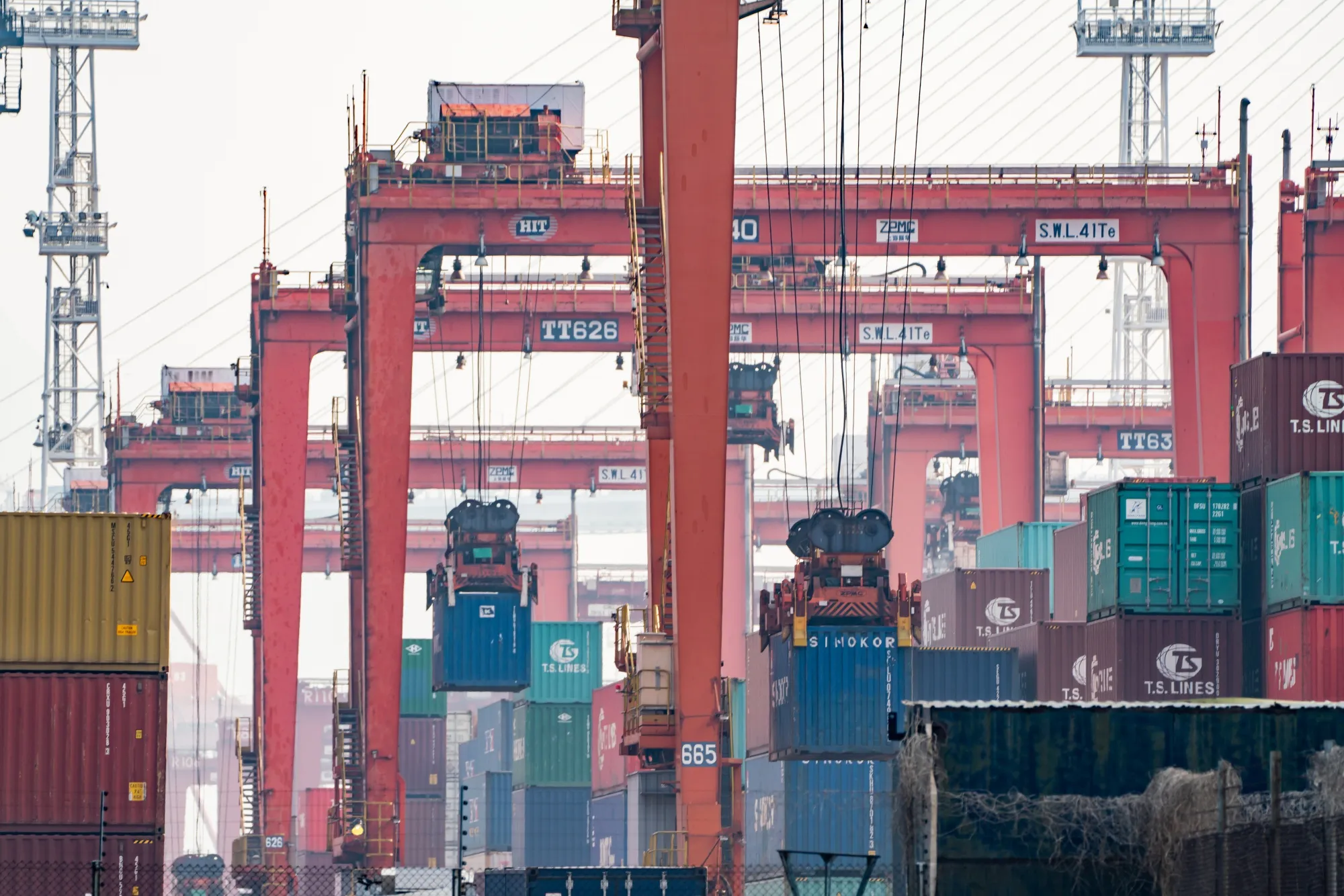 Views of HongKong International Terminal Ltd. Container Terminal As Hong Kong Port Falls to Lowest Position in at Least 40 Years