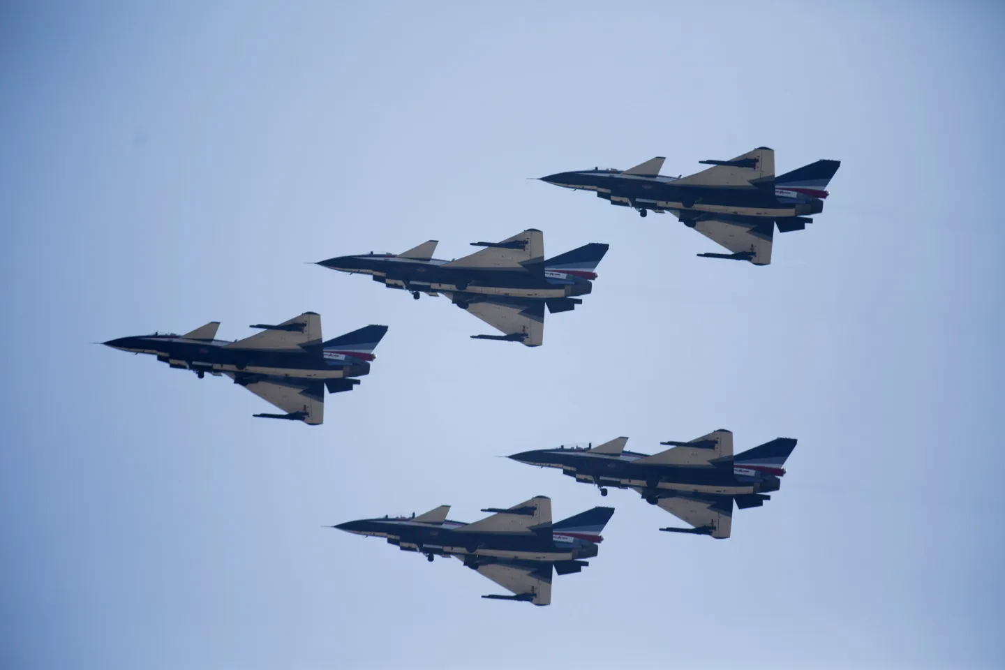 AVIC J-10 fighter jets.