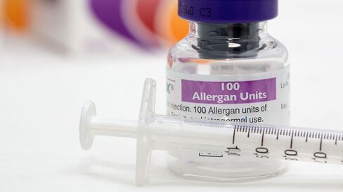 A vial of Allergan Botox.