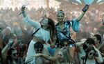 Festivalgoers at the Coachella Valley Music and Arts Festival in Indio, California, in April 2018.