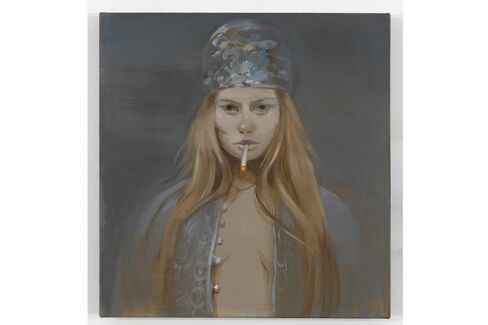 A painting by Lisa Yuskavage, Stoned (2016), which David Zwirner Gallery is bringing to Frieze.