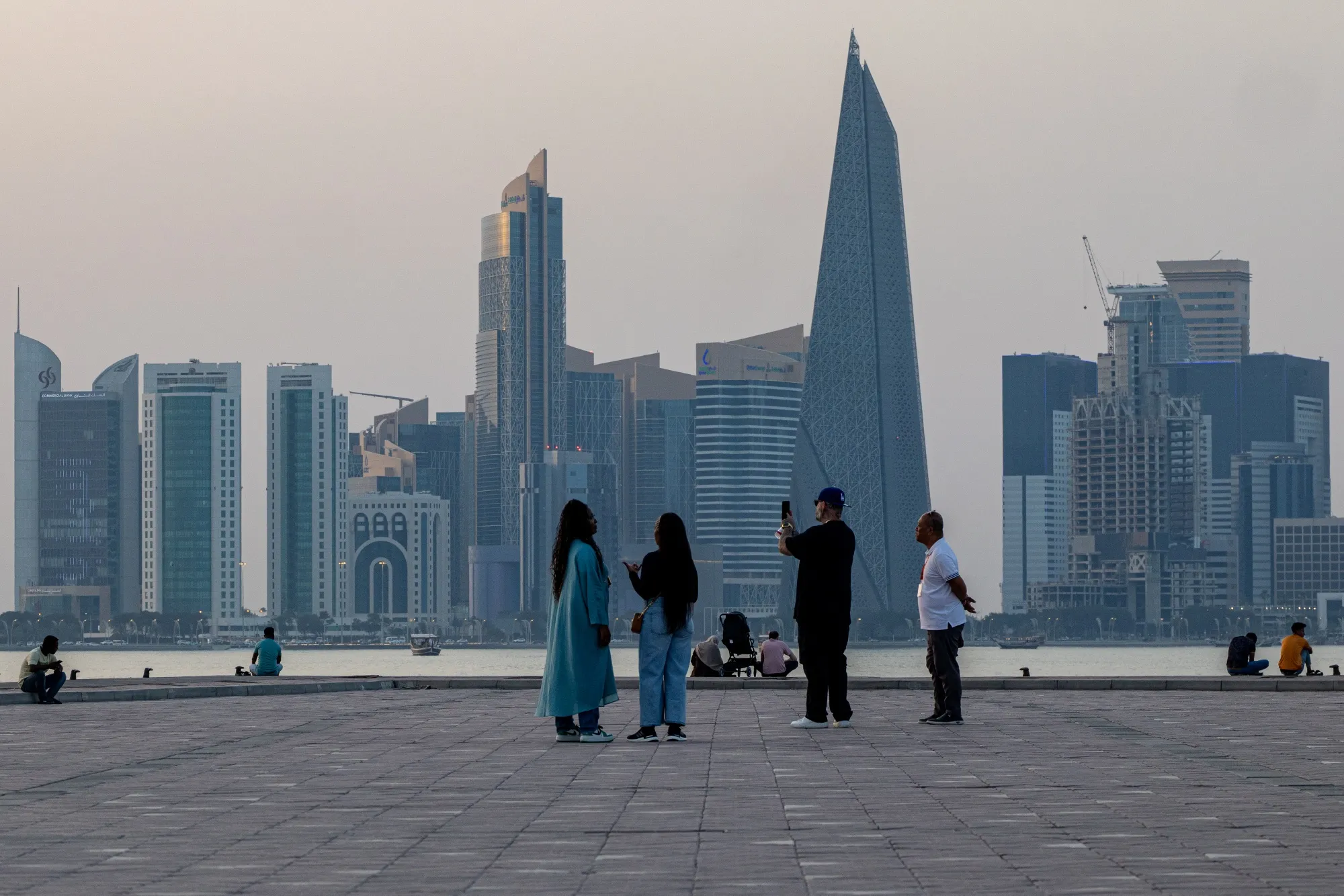Buildings in the Qatar Financial Centre (QFC) ahead of the Qatar Economic Forum in Doha, Qatar, on&nbsp;May 19.
