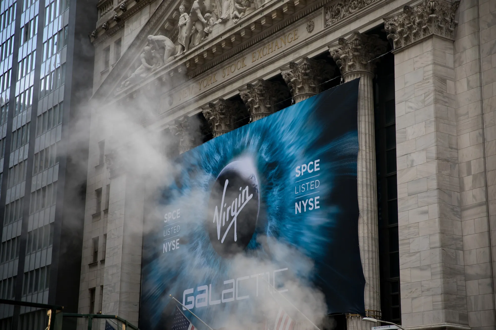 Trading On The Floor Of NYSE As Virgin Galactica Releases IPO 
