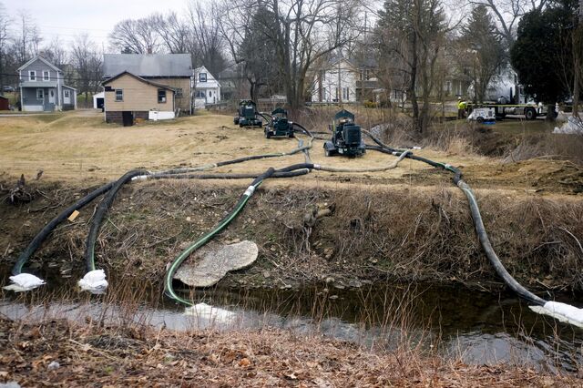 Leslie Run and Sulphur Run are cleaned up near where they intersect at the East Palestine City Park.