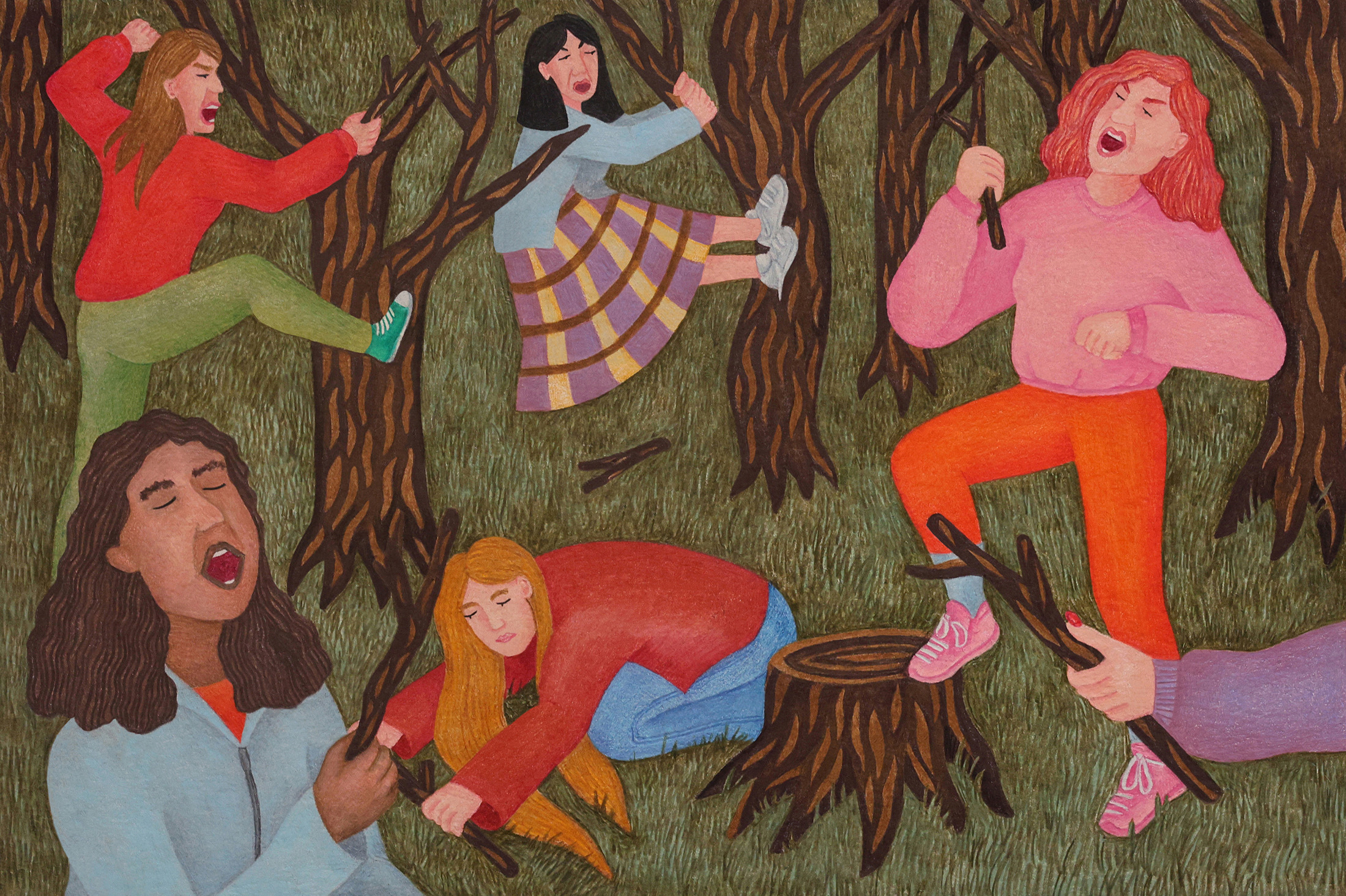 Illustration of rage retreats