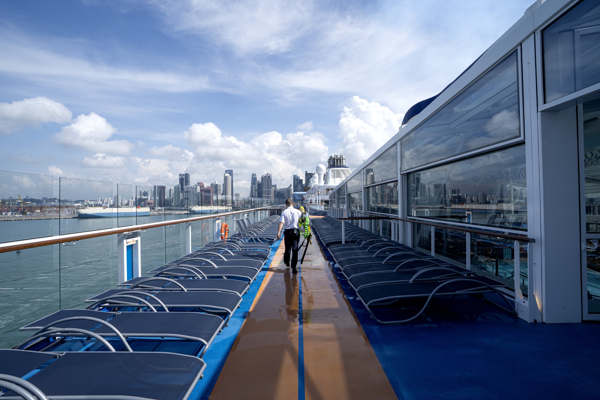 Onboard the Spectrum of the Seas Cruise Liner