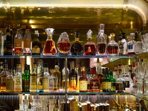 The room is home to rare liquors from the U.K. and around the world.