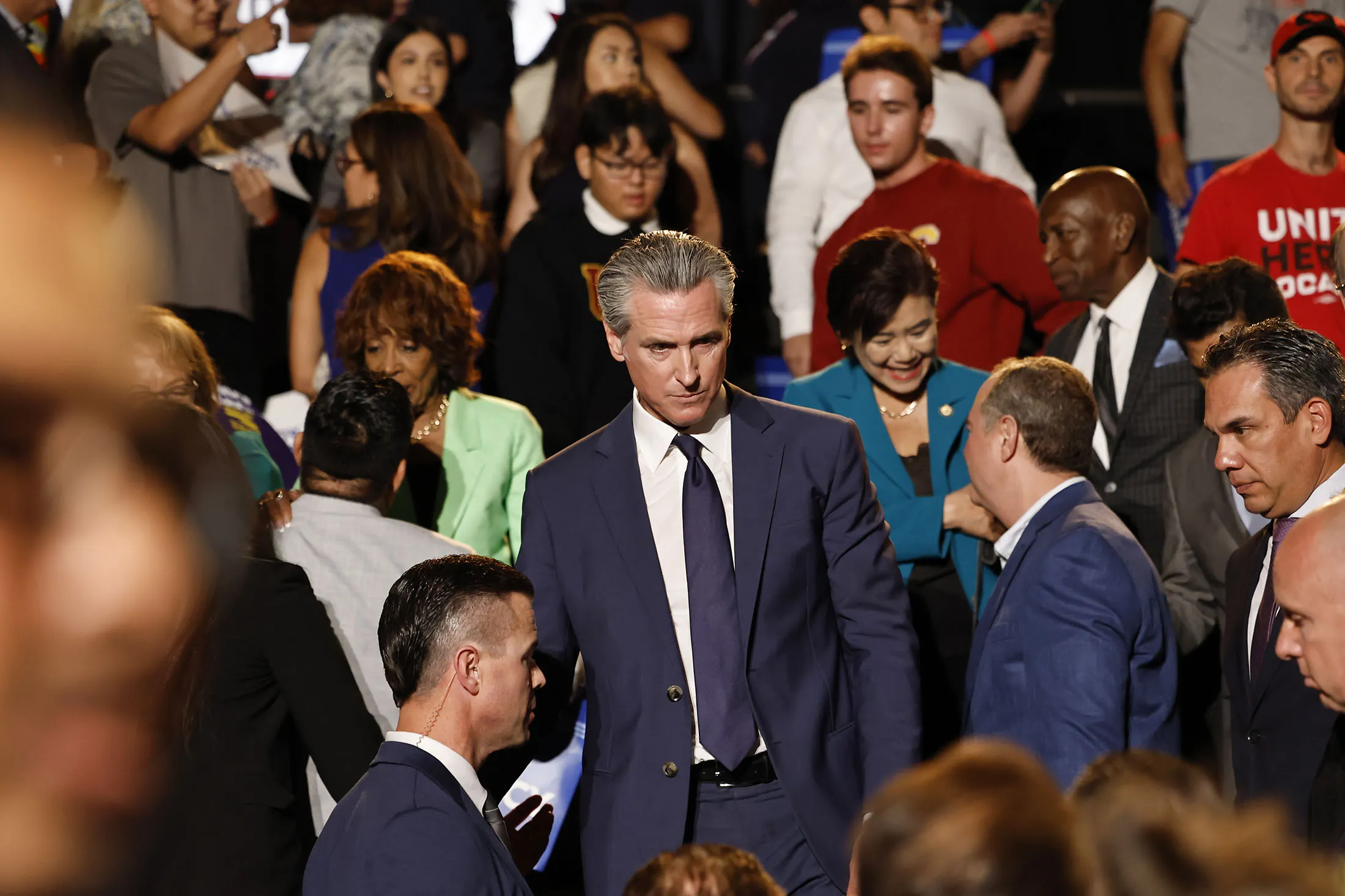 California Governor Gavin Newsom at an event in Los Angeles in August.
