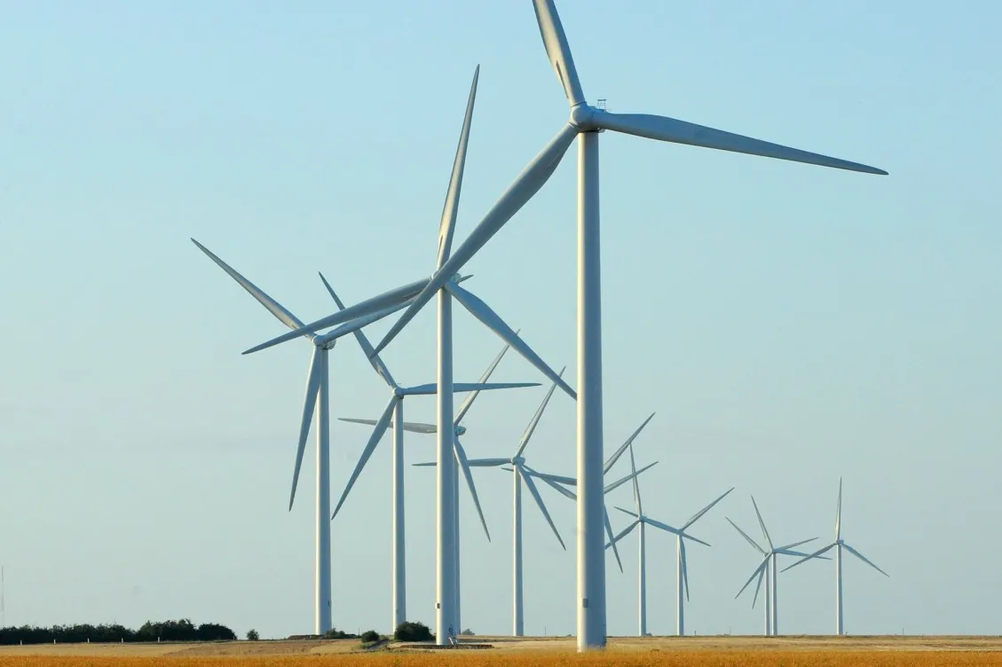 Wind Turbines in France.