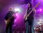 Rush guitarist Alex Lifeson, singer/bassist Geddy Lee and drummer Neil Peart perform at the MGM Grand Garden Arena&nbsp; in Las Vegas, Nevada.&nbsp;