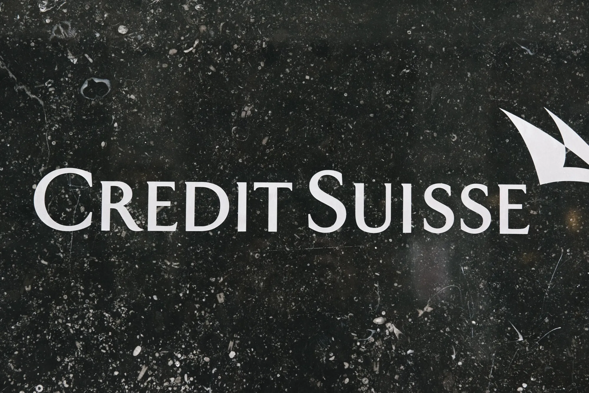 A logo outside the Credit Suisse Group AG headquarters in Zurich, Switzerland, on Monday, Nov. 1, 2021.&nbsp;