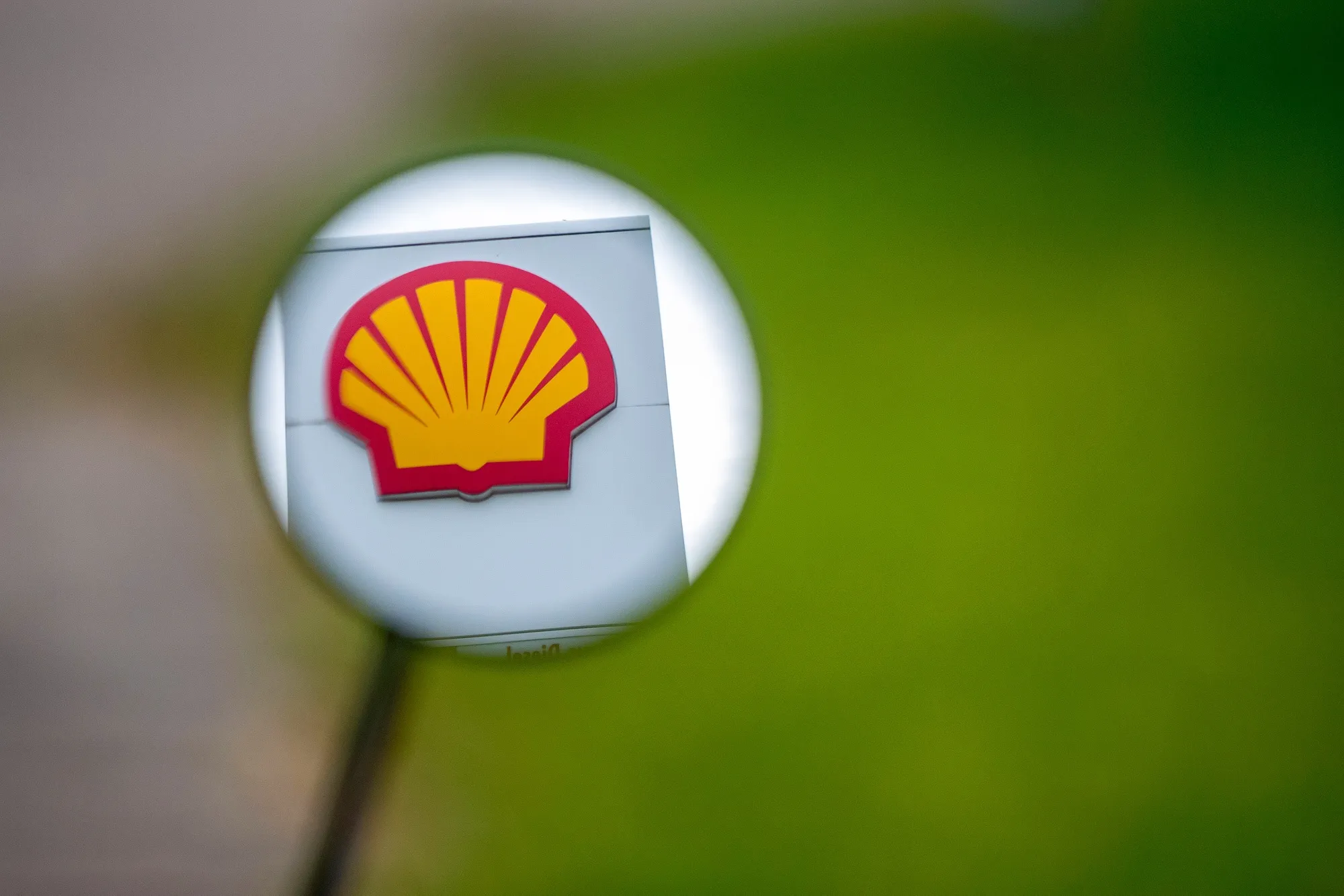 Hydrogen Vehicle Refueling at a Royal Dutch Shell Plc Gas Station 