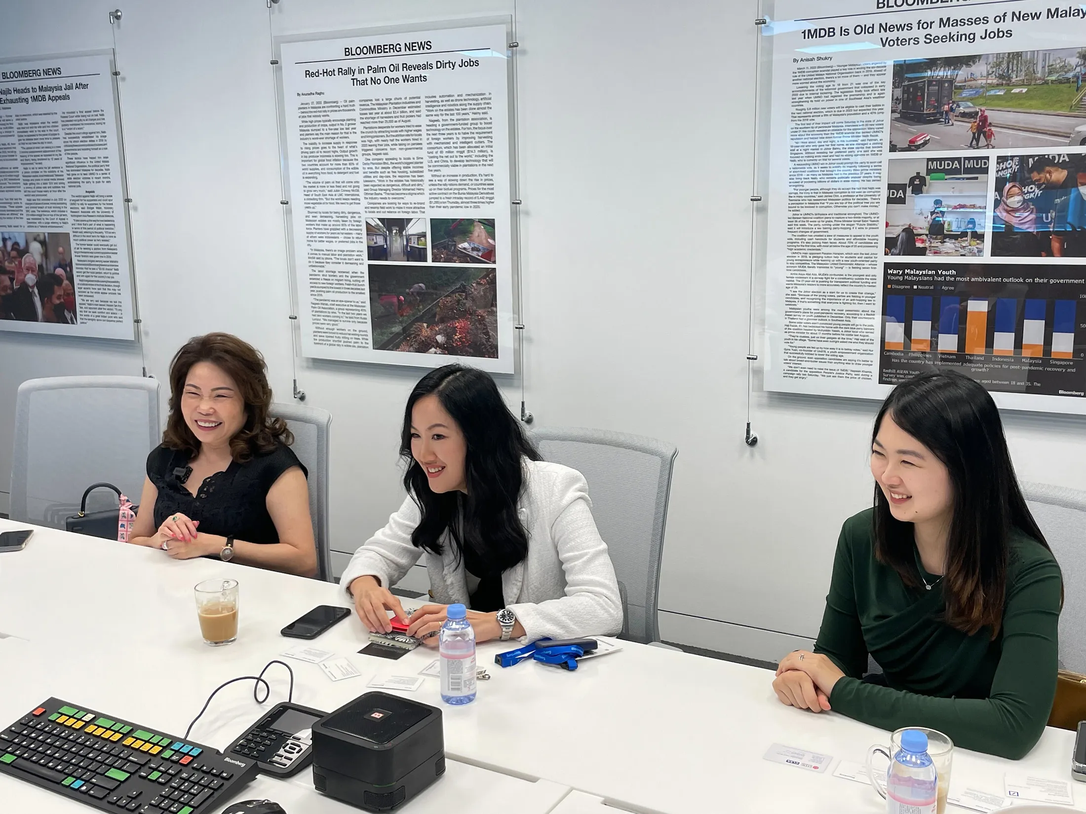 Ai Chin Tan, from left, Hsu Jen Chin and Roe Seann Chong.