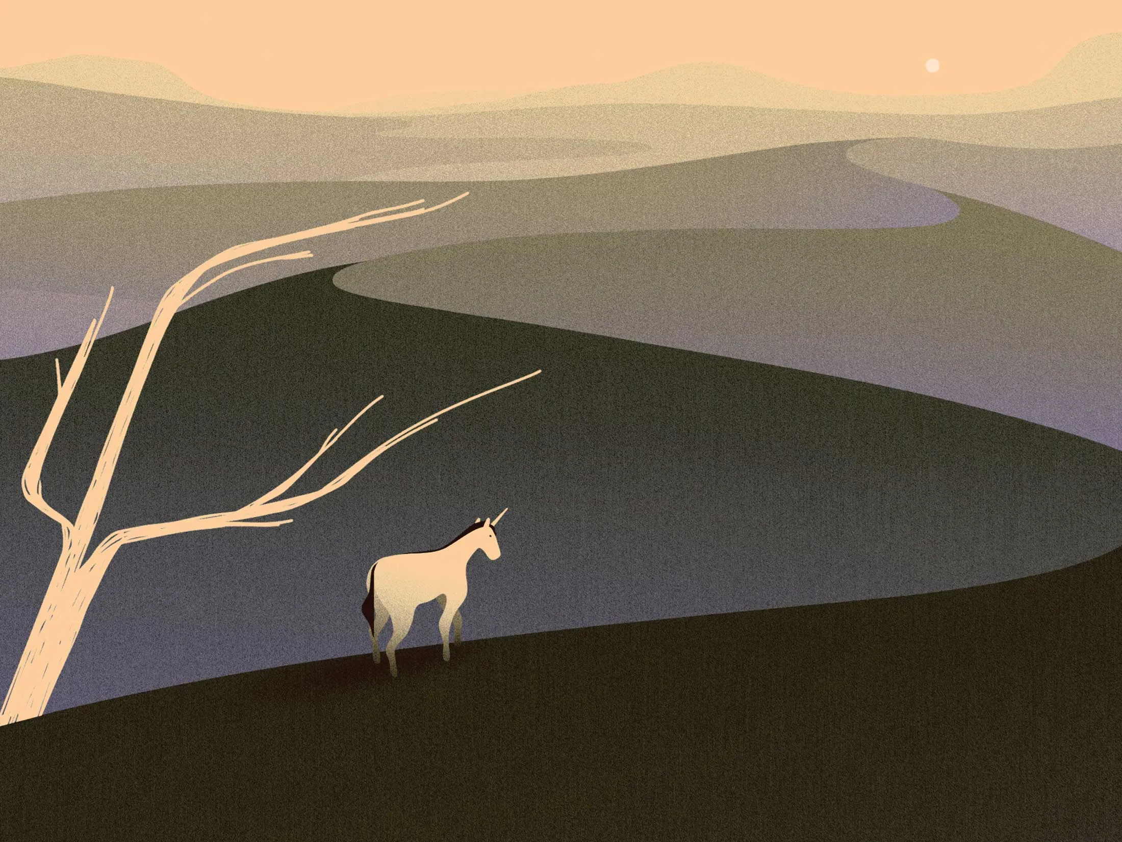 Illustration of the unicorn boom collapse