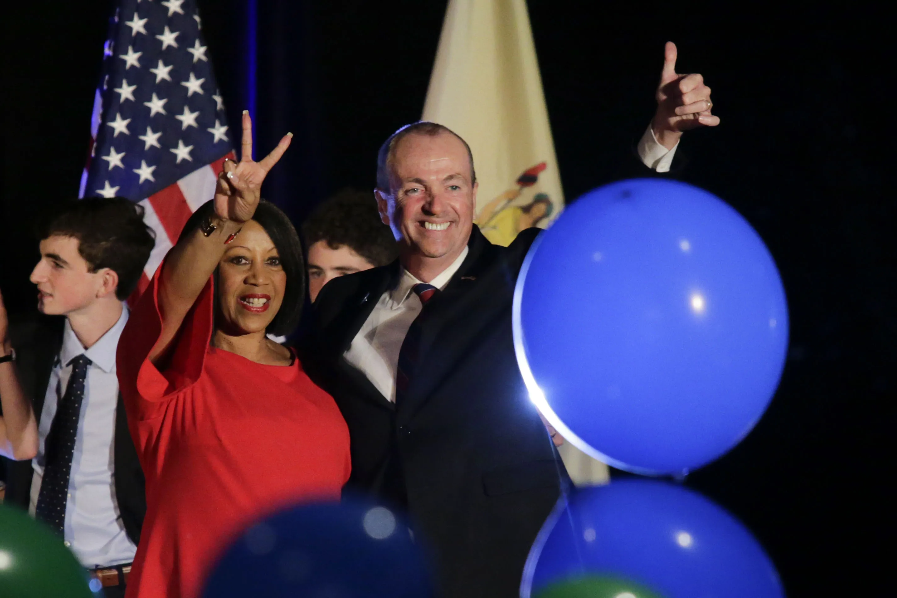 Phil Murphy and&nbsp;Sheila Oliver.