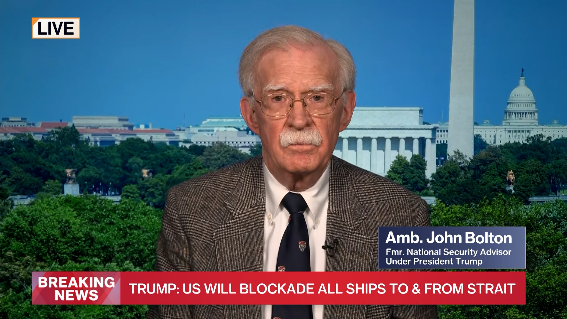 Closing the Strait of Hormuz “makes sense” for the U.S., Former National Security Adviser John Bolton says on Bloomberg This Weekend. 