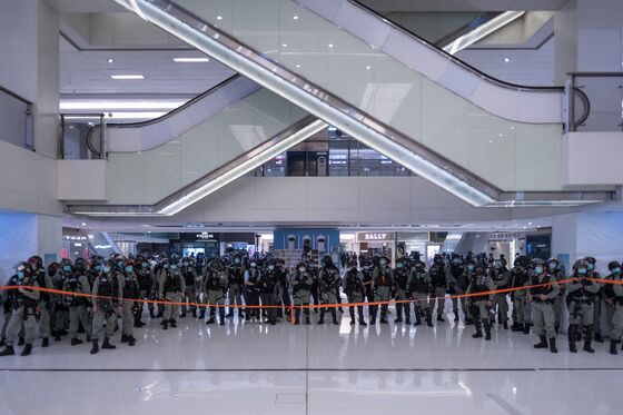 Police Disperse Hong Kong Protesters Defying Virus Curbs