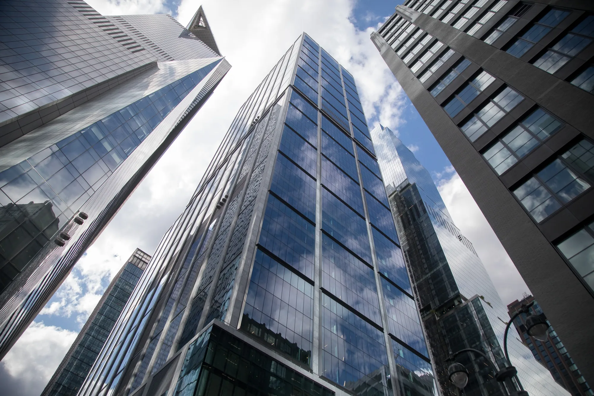 BlackRock headquarters at 50 Hudson Yards in New York, US.