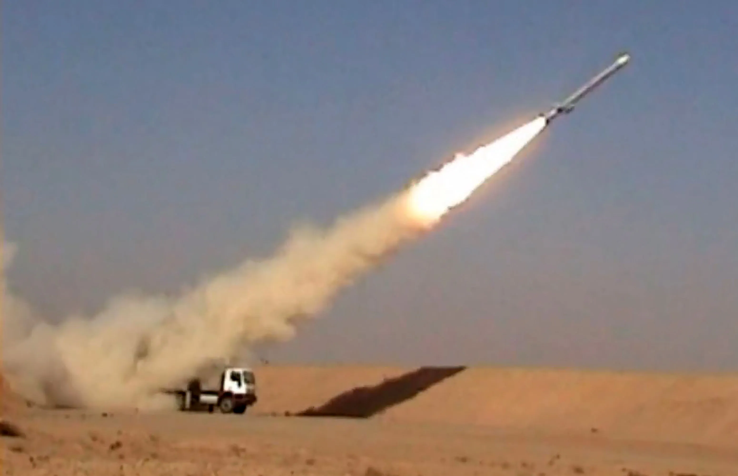 A video grab from a video showing the&nbsp;apparent test-firing of the latest long-range cruise missile.