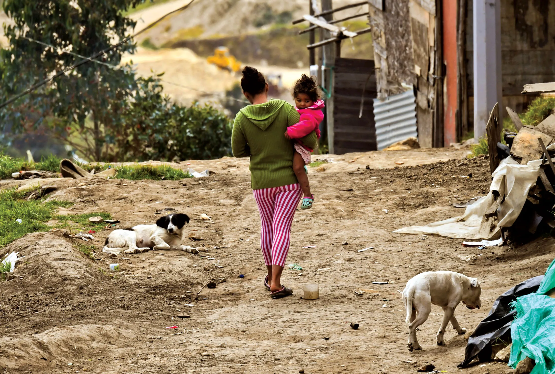 A mother and child displaced by Colombia’s civil conflict.

