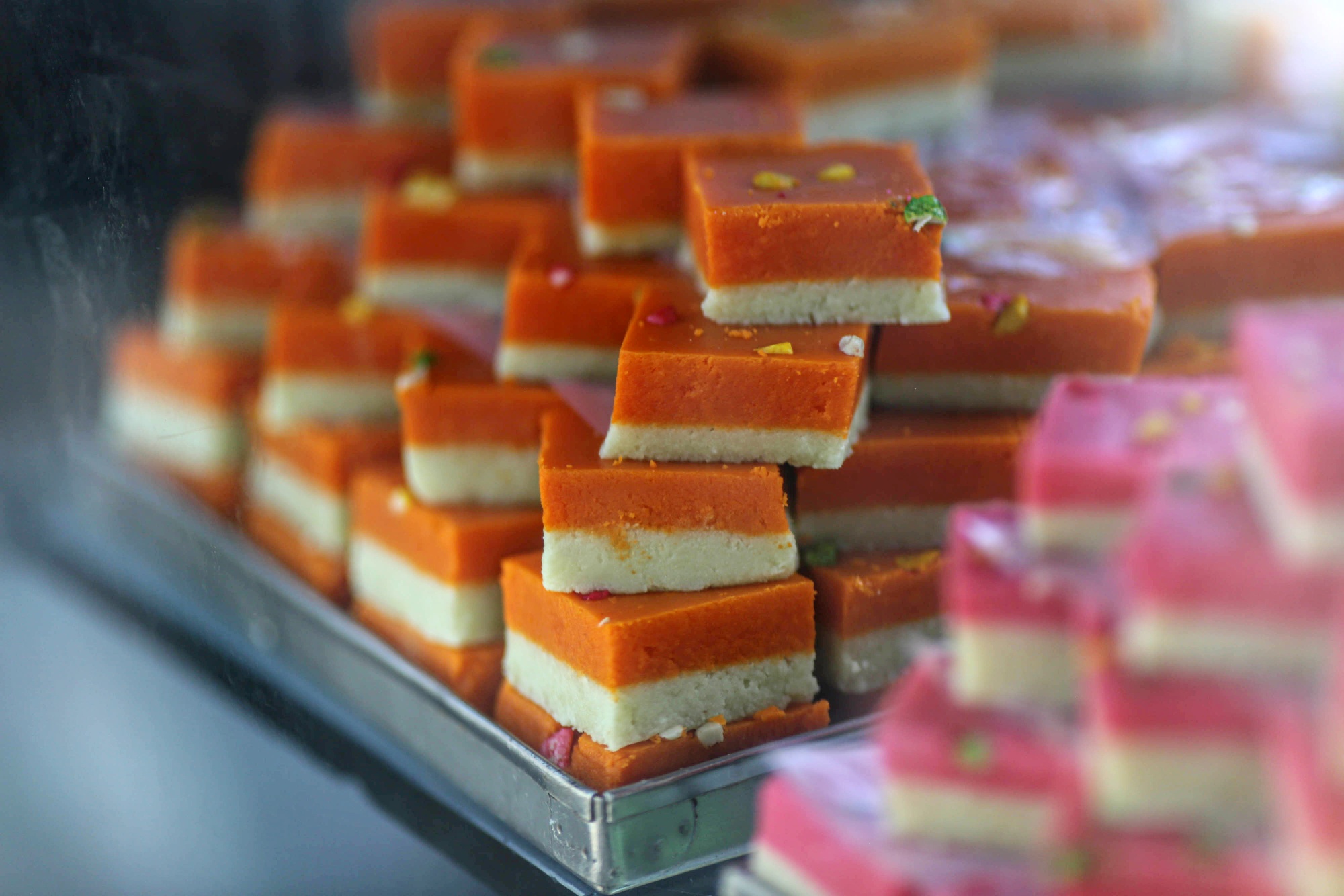The traditional Indian sweet known as 'barfi' at a store. Photographer: Dhiraj Singh/Bloomberg
