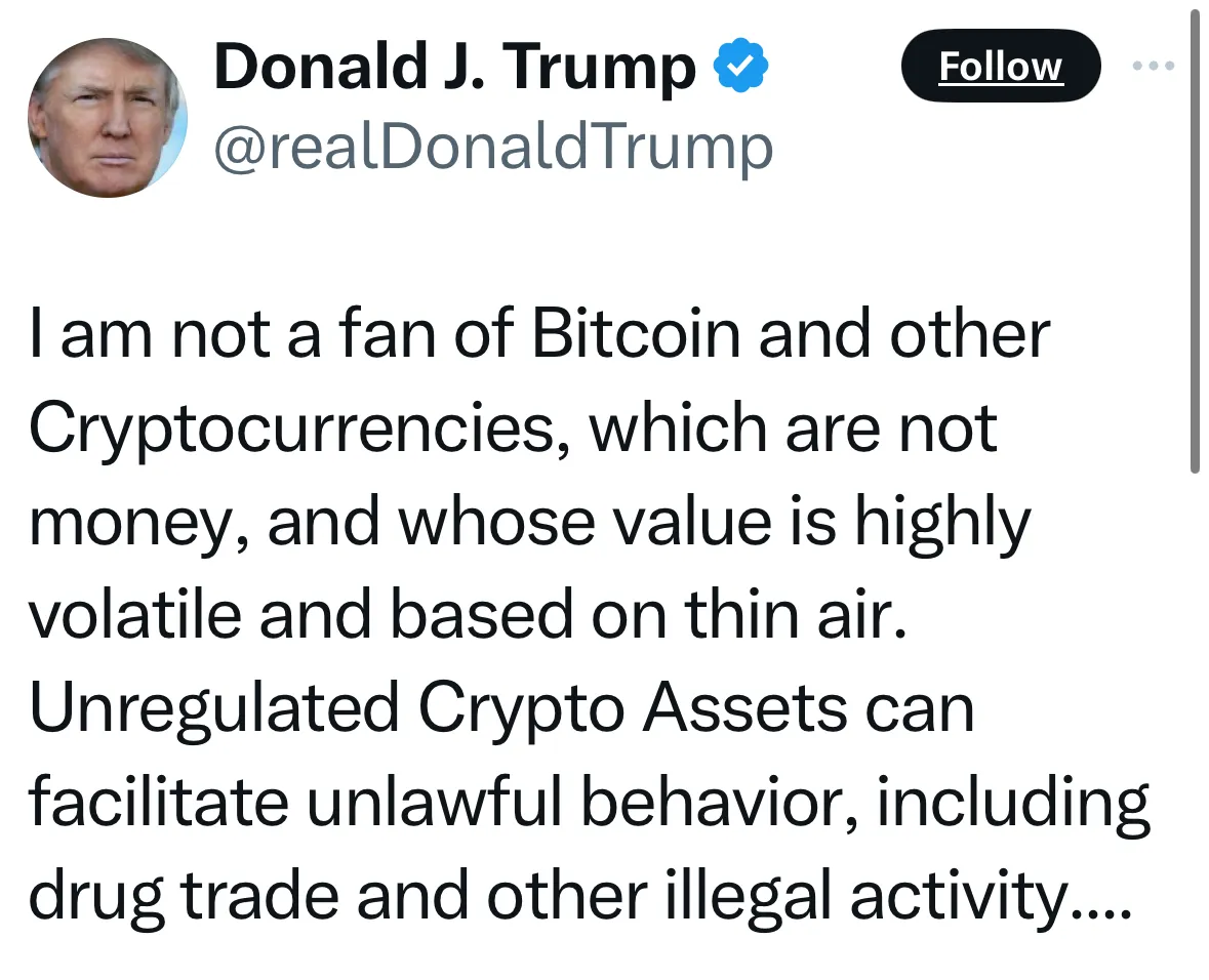 Trump Emerges as New Fuel for Crypto Hype Machine - Bloomberg