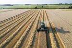 Operations During A Wheat Harvest As Crop Report Shifts
