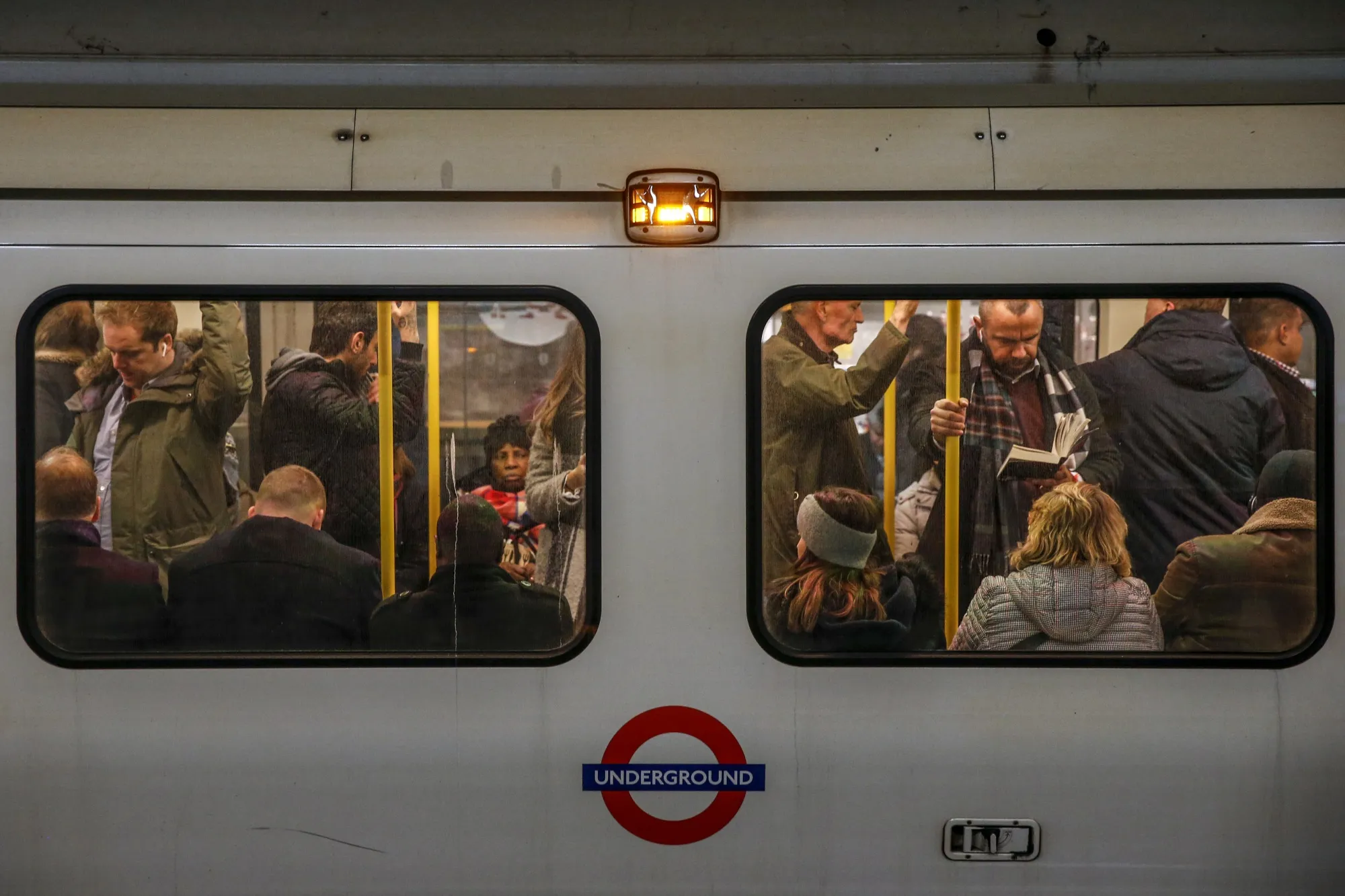 Commuters in central London.