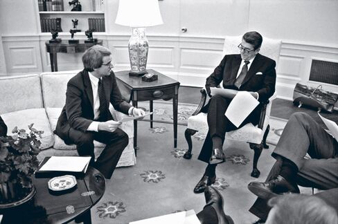 Stockman with Reagan in October 1981