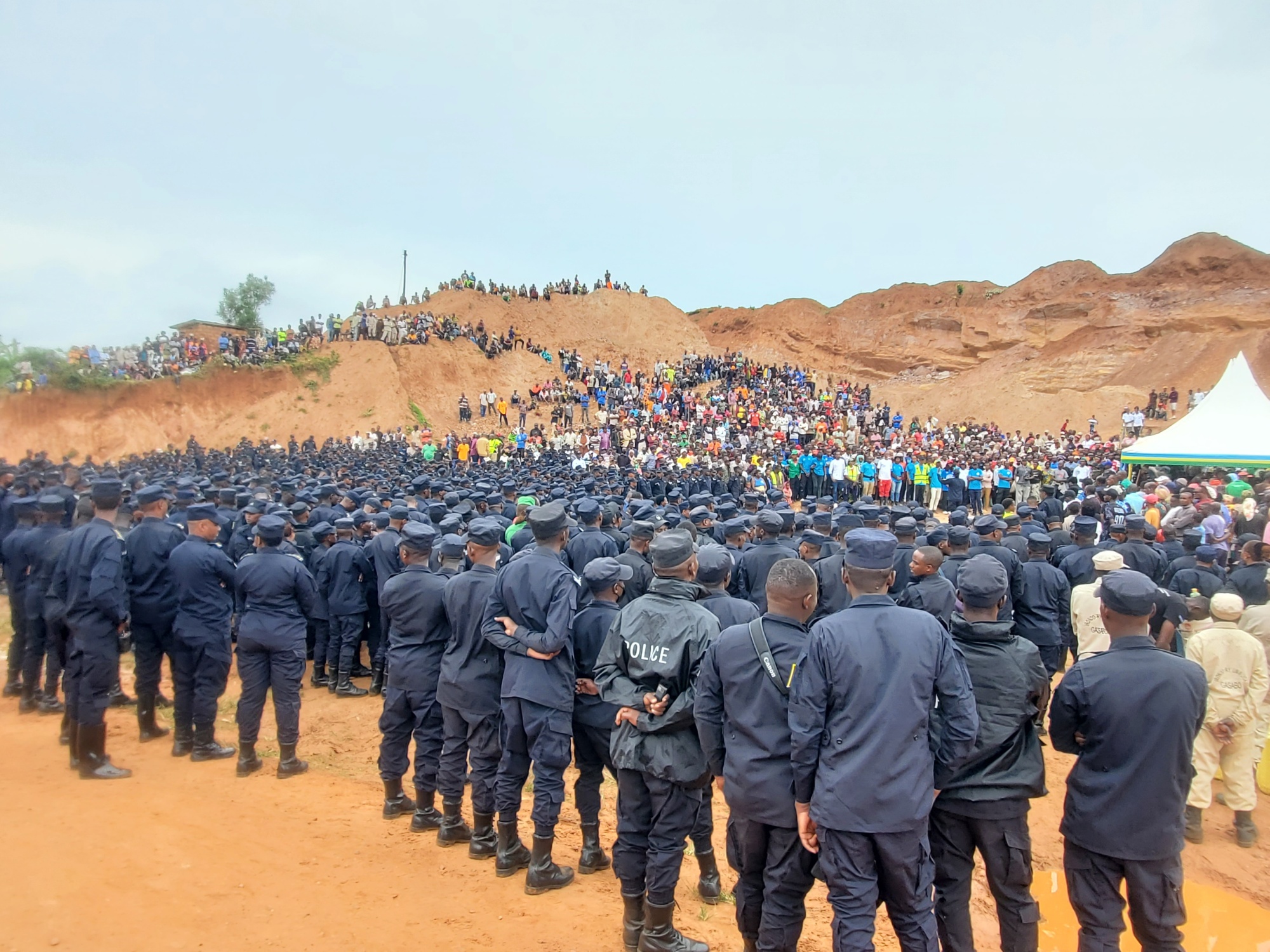 A still from Umuganda showcases a community participating in the monthly ritual. Courtesy Zion Films Company