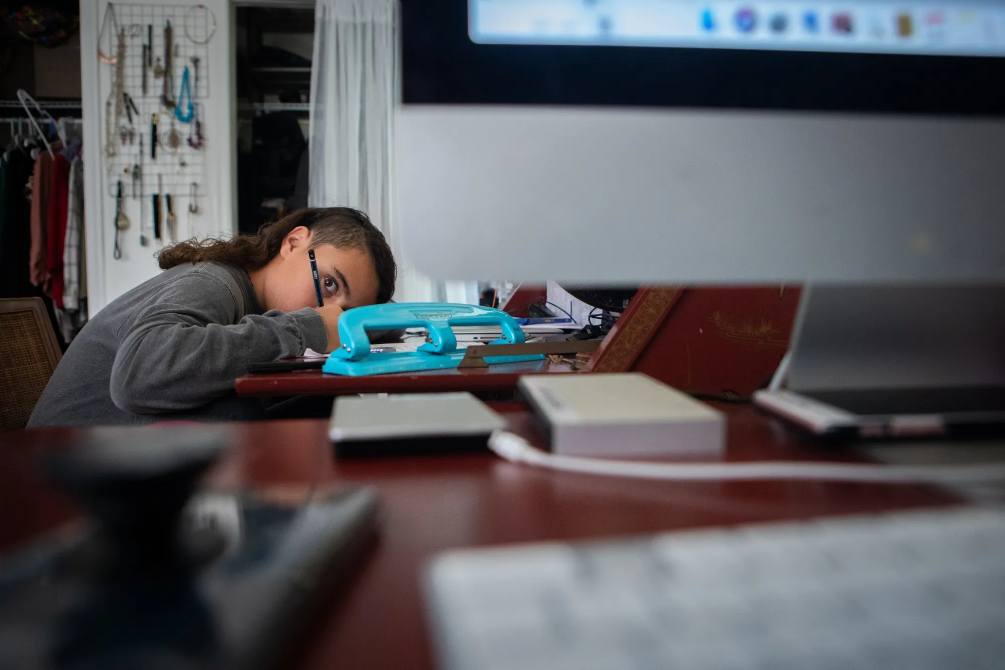 Working From Home And Learning Remotely As Cases Drop In Florida